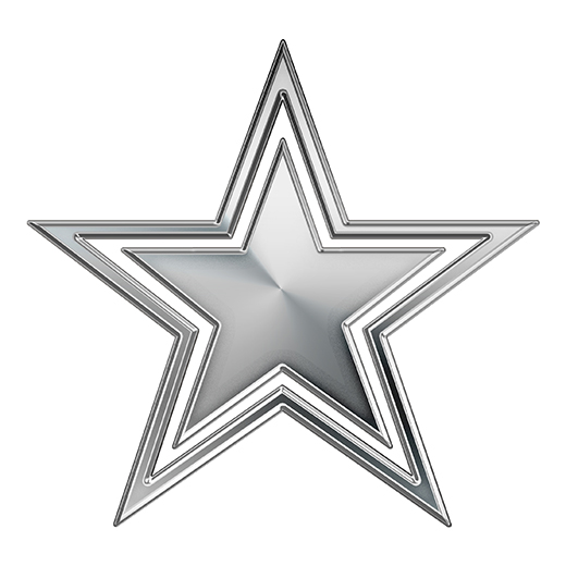 Dallas Cowboys Silver Logo vinyl decal